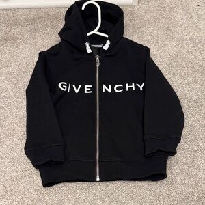 Givenchy Kids Black Zip-Up Hoodie